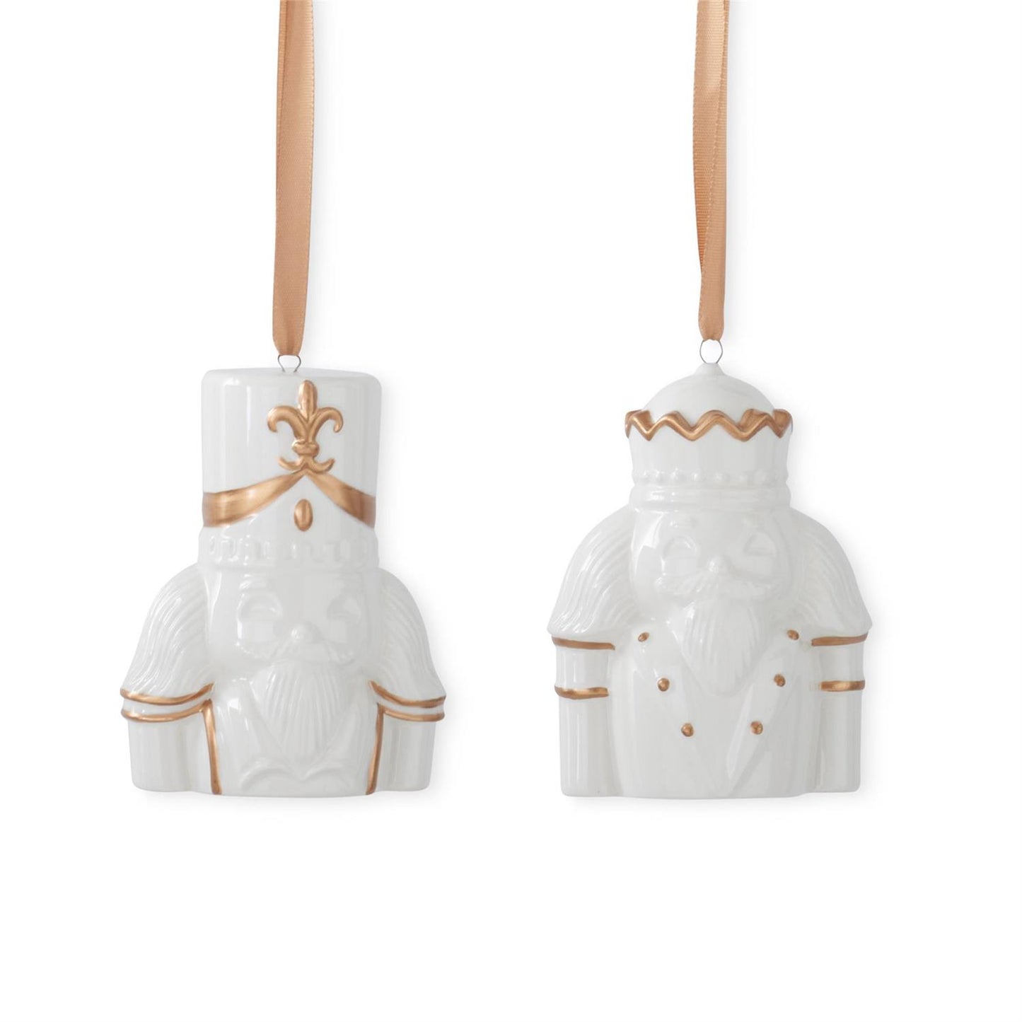 White Dolomite Nutcracker Head Ornaments (Various Styles)