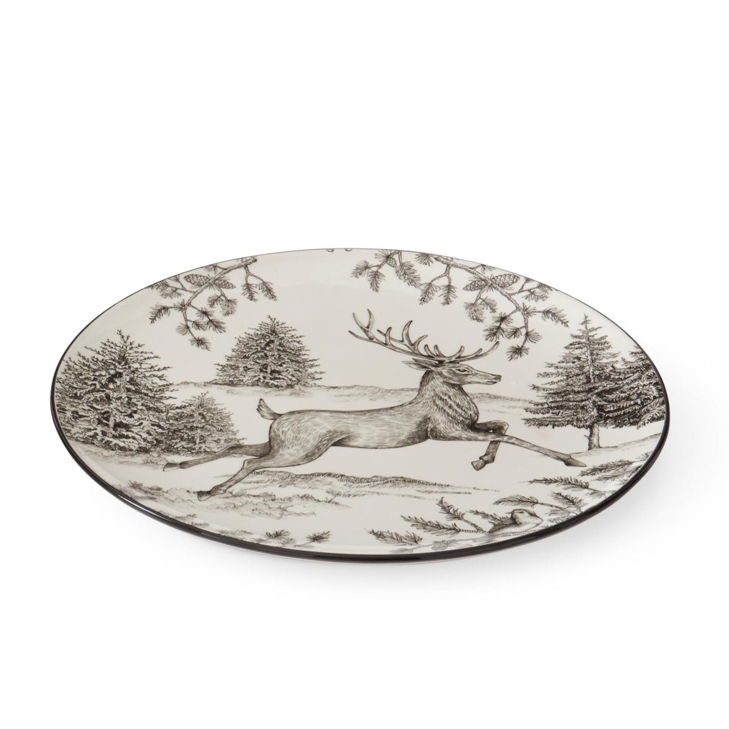 Toile Deer Plate