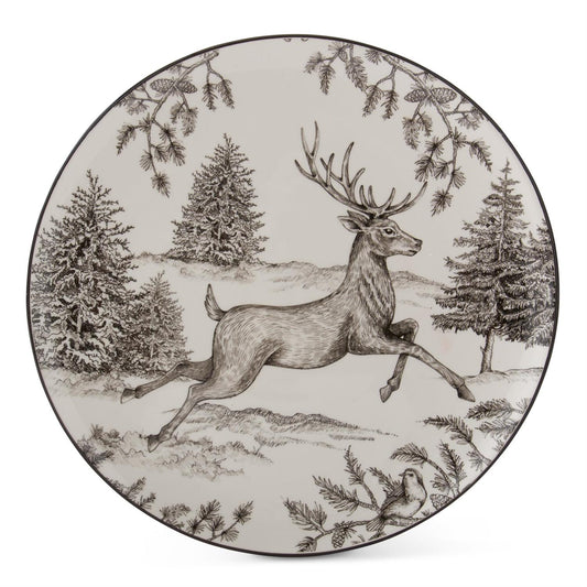 Toile Deer Plate