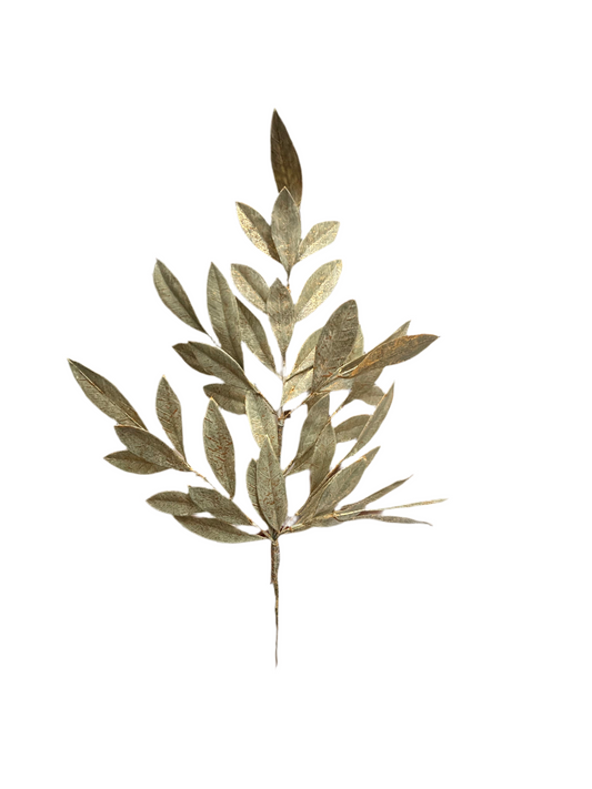 23.5” Brushed Bay Leaf Spray