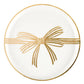 Metallic Gold Bow Trinket Tray