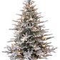 9' Pre-Lit Flocked Acacia Fir Tree