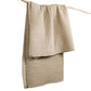 Velvet Stitch Quilted Throw Blanket, Taupe