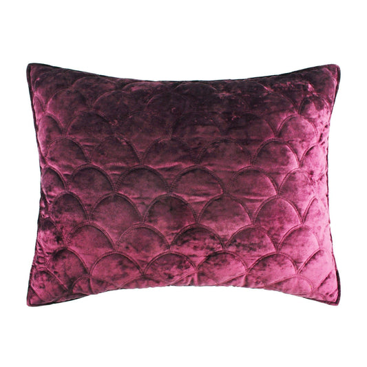 Ellora Plum Velvet Standard Sham