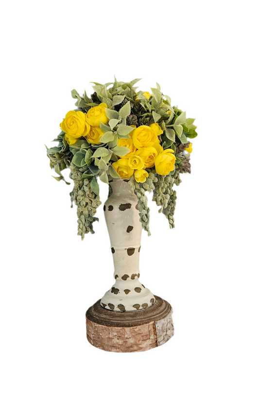 Yellow Ranunculus Candle Topper