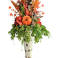 Fall Candle Topper with Orange Accents