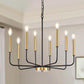 Stella Eight-Light Mixed Metal Chandelier