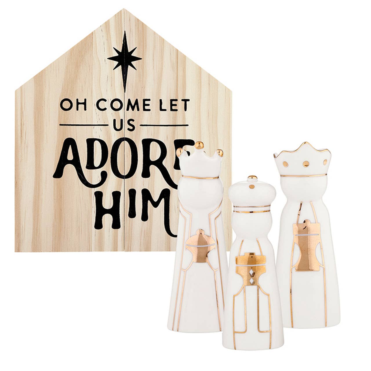 Three Kings Ceramic Figurines