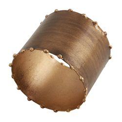 Dot Rim Napkin Ring, Gold