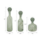 S/3 Verena Green Lidded Vases