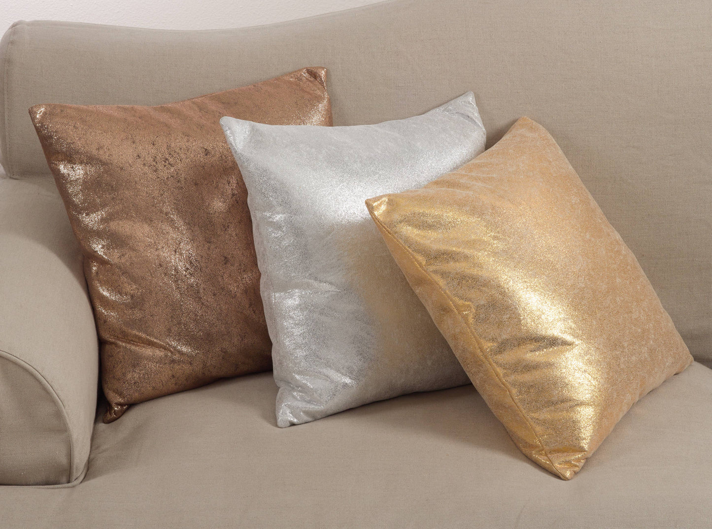 Gold Shimmering Pillow