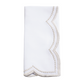 Embroidered Polka Dot Napkin w/ Scalloped Border