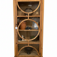 Alex Solid Elm and Glass Display Cabinet