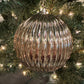 6" Mocha Mercury Lined Ball Ornament