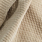 Velvet Stitch Quilted Throw Blanket, Taupe