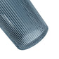 Fluted Clear Geo Blue Vase