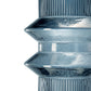 Fluted Clear Geo Blue Vase