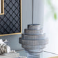 Tiered Geometric Vase, Smoked Blue (Various Sizes)
