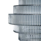 Tiered Geometric Vase, Smoked Blue (Various Sizes)