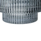 Tiered Geometric Vase, Smoked Blue (Various Sizes)