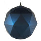 120MM Matte Geometric Ball Ornament, Dark Blue