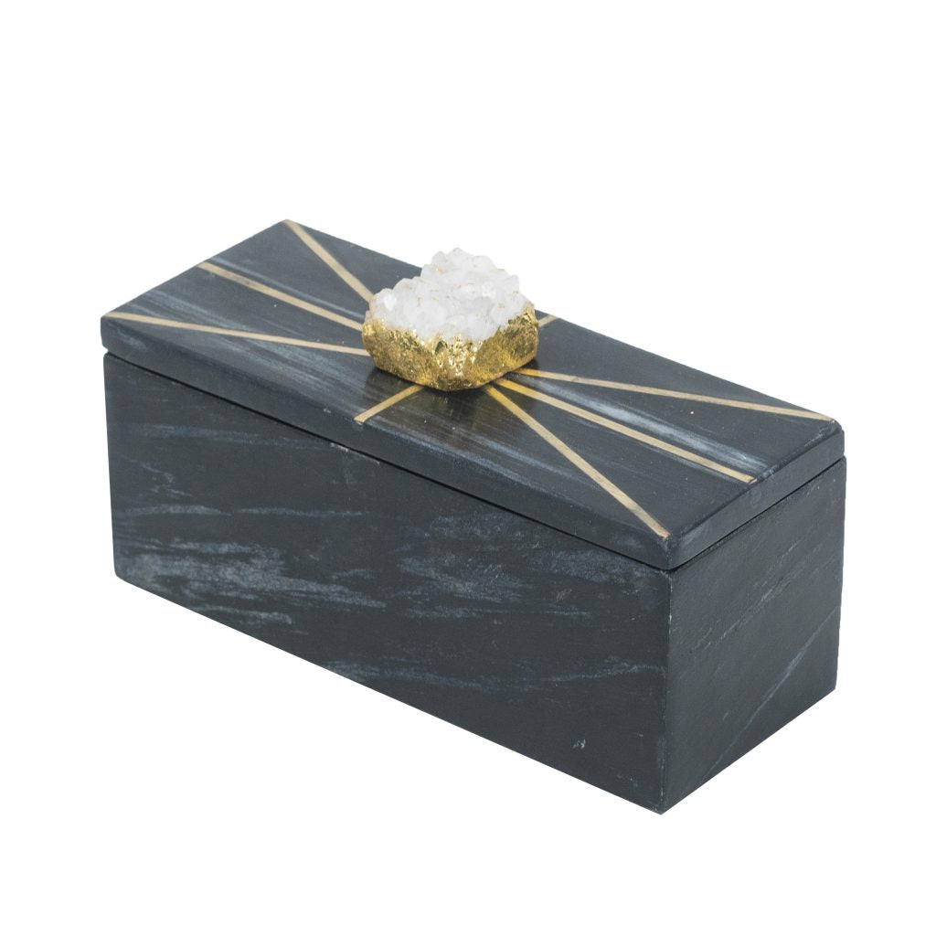 Amethyst Noir Marble Box