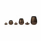S/2 Bronze Lidded Vases