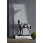 Black Polyresin Horse Accent