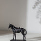 Black Polyresin Horse Accent