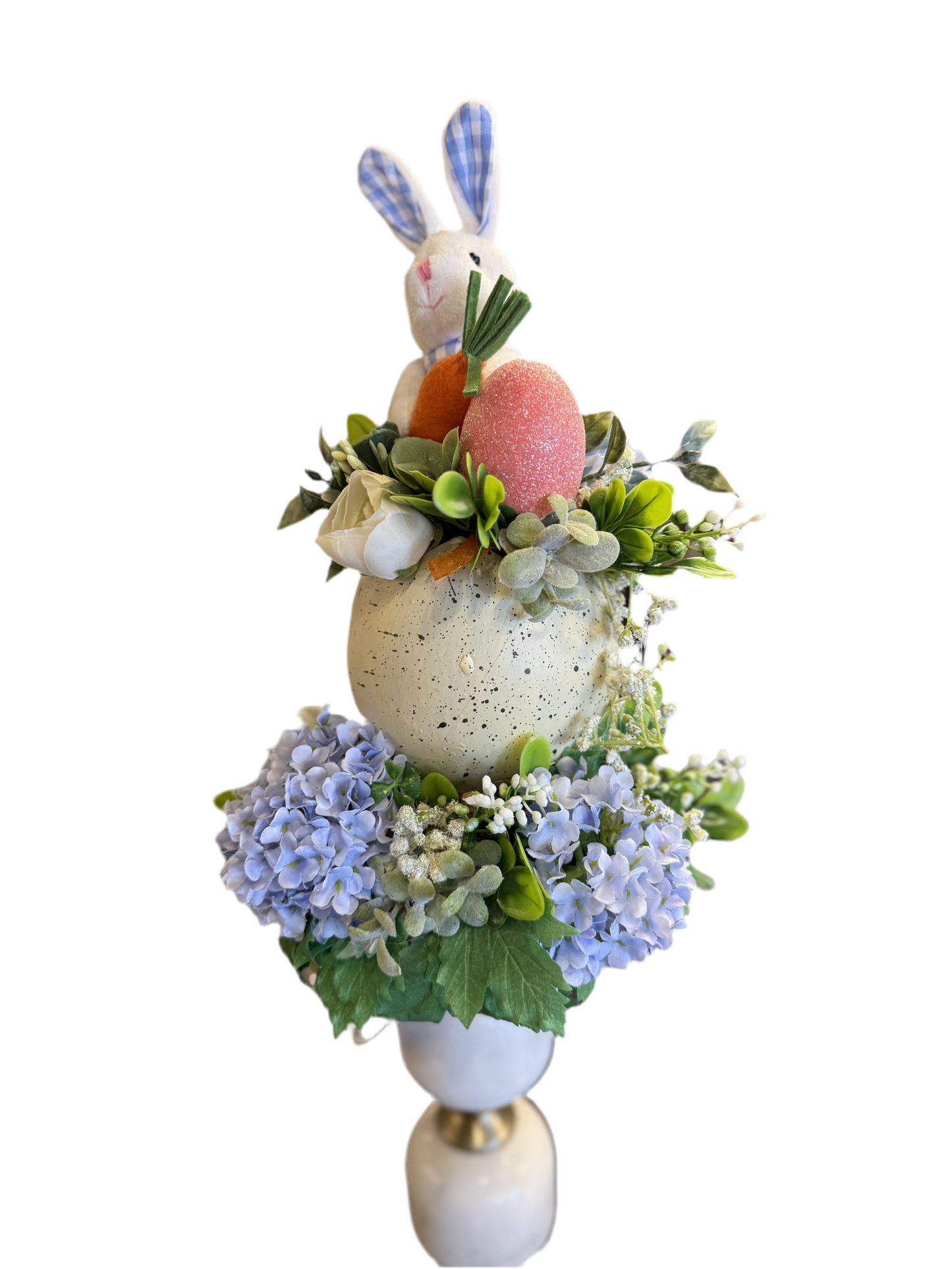 Easter Candle Topper with Blue Bunny