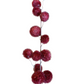 33" Billy Ball Spray, Dark Burgundy