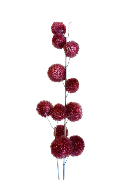 33" Billy Ball Spray, Dark Burgundy