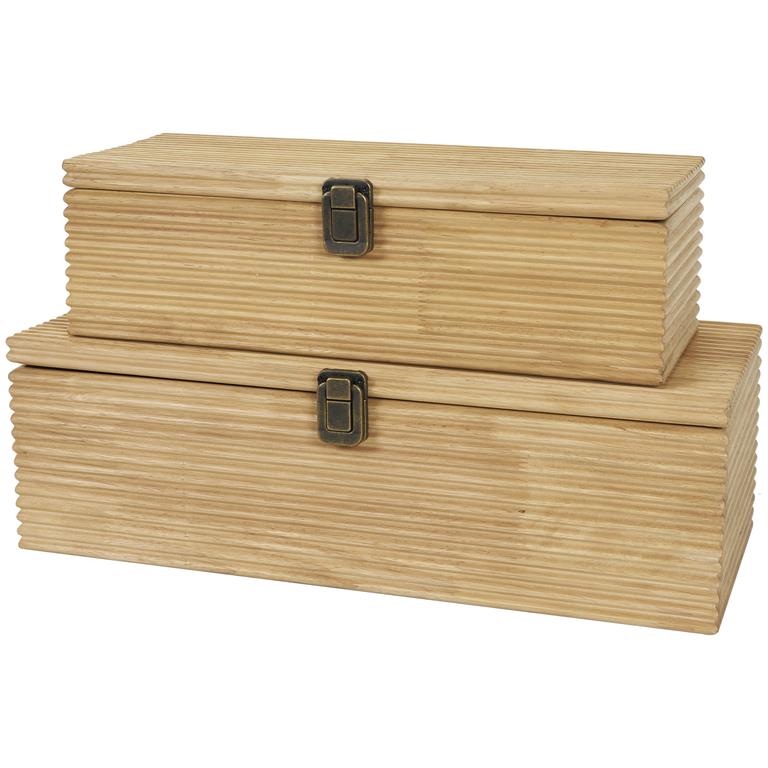 Wooden Nesting Box Set, Set of 2