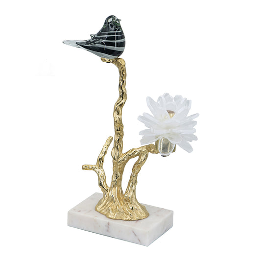 Gold Bird & Branch Statuary