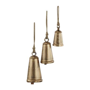 Bronze Metal Decorative Bells, Set of 3