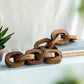 Decorative Teak Oval Chain