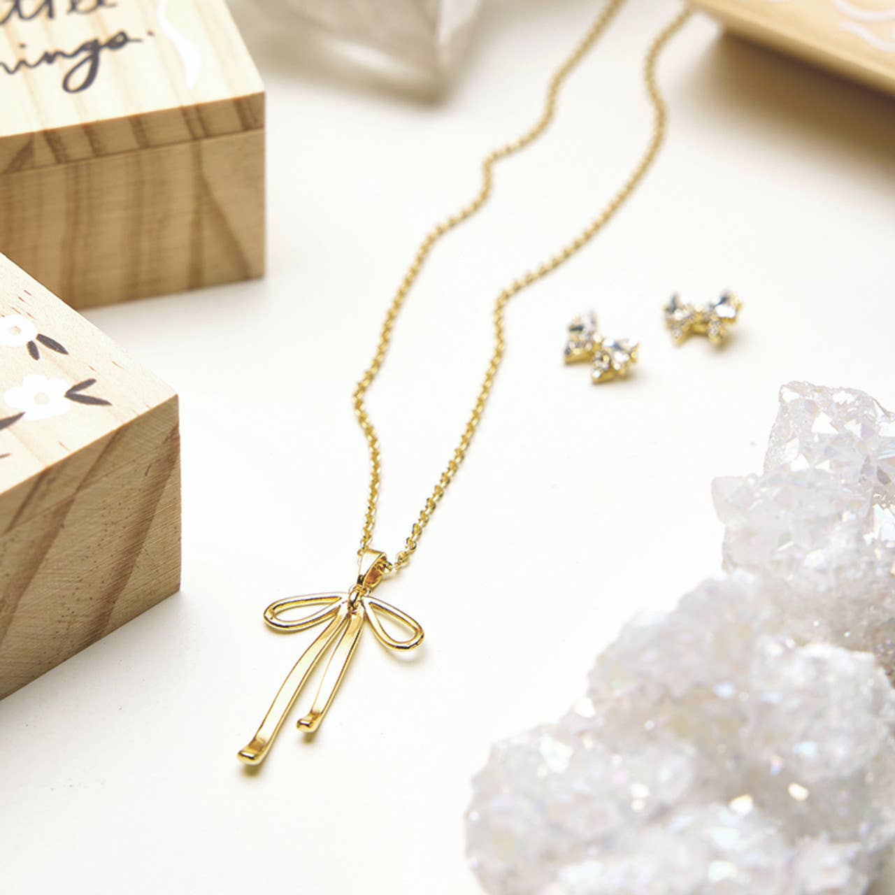 Treasure Box Bow Necklace, I Said a Little Prayer for You