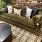 Madelyn Sofa 96", Vintage Velvet Olive