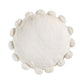 Ivory Posh Fur Pom Pom Throw Pillow