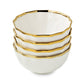 Regency Gold & White Cereal Bowl