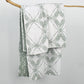 Kemala Quilted Throw Blanket, Sage