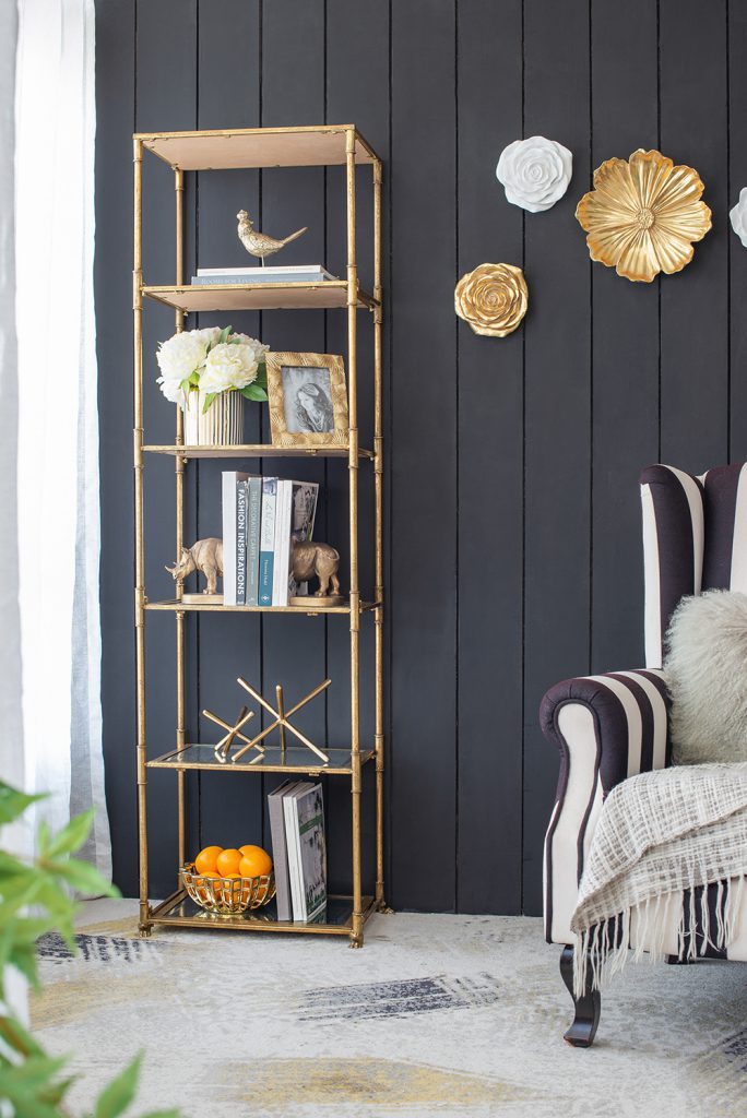Six Tiered Mirrored Shelves