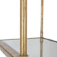 Six Tiered Mirrored Shelves