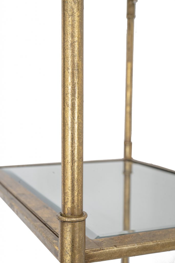 Six Tiered Mirrored Shelves