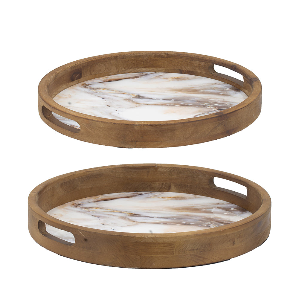 Decorative Wooden Tray (Various Sizes)