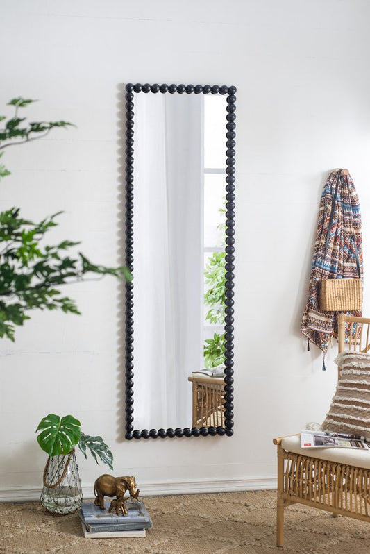 Black Beaded Full Length Mirror