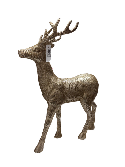 18" Gold Standing Deer
