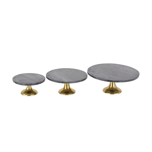 Black Marble Cake Stand (Various Sizes)