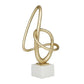 Gold Abstract Swirl Sculpture