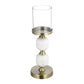 Gold & White Hurricane Holder (Various Sizes)